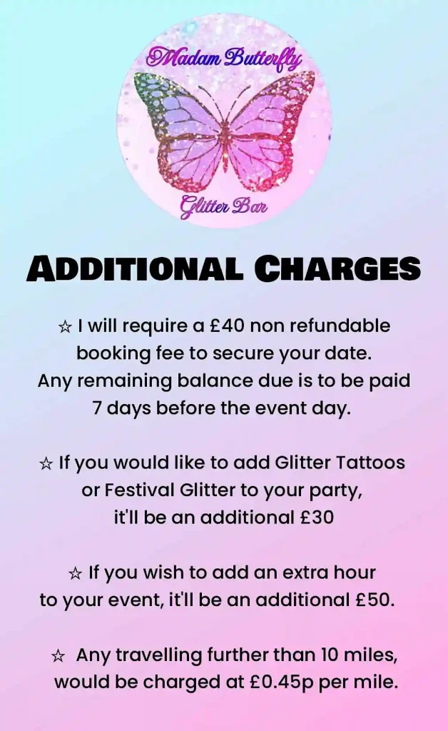 GLITTER BAR DROITWICH PACKAGES 1