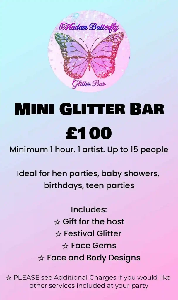 GLITTER BAR DROITWICH PACKAGES 5