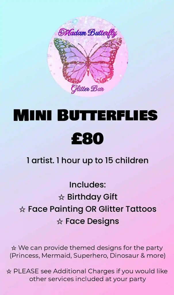 GLITTER BAR DROITWICH PACKAGES 6